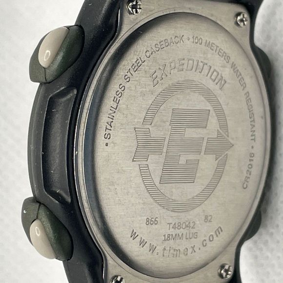 Timex Expedition T48042 Mens Brown Nylon/Leather Digital Dial Quartz Watch TMR71 - Picture 10 of 10